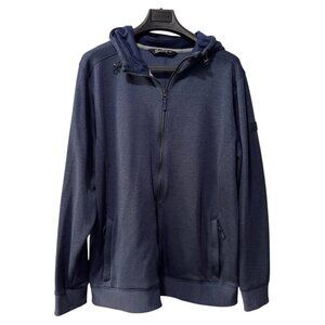 Under Armour navy blue zip‎ up sweater fitted XXL
